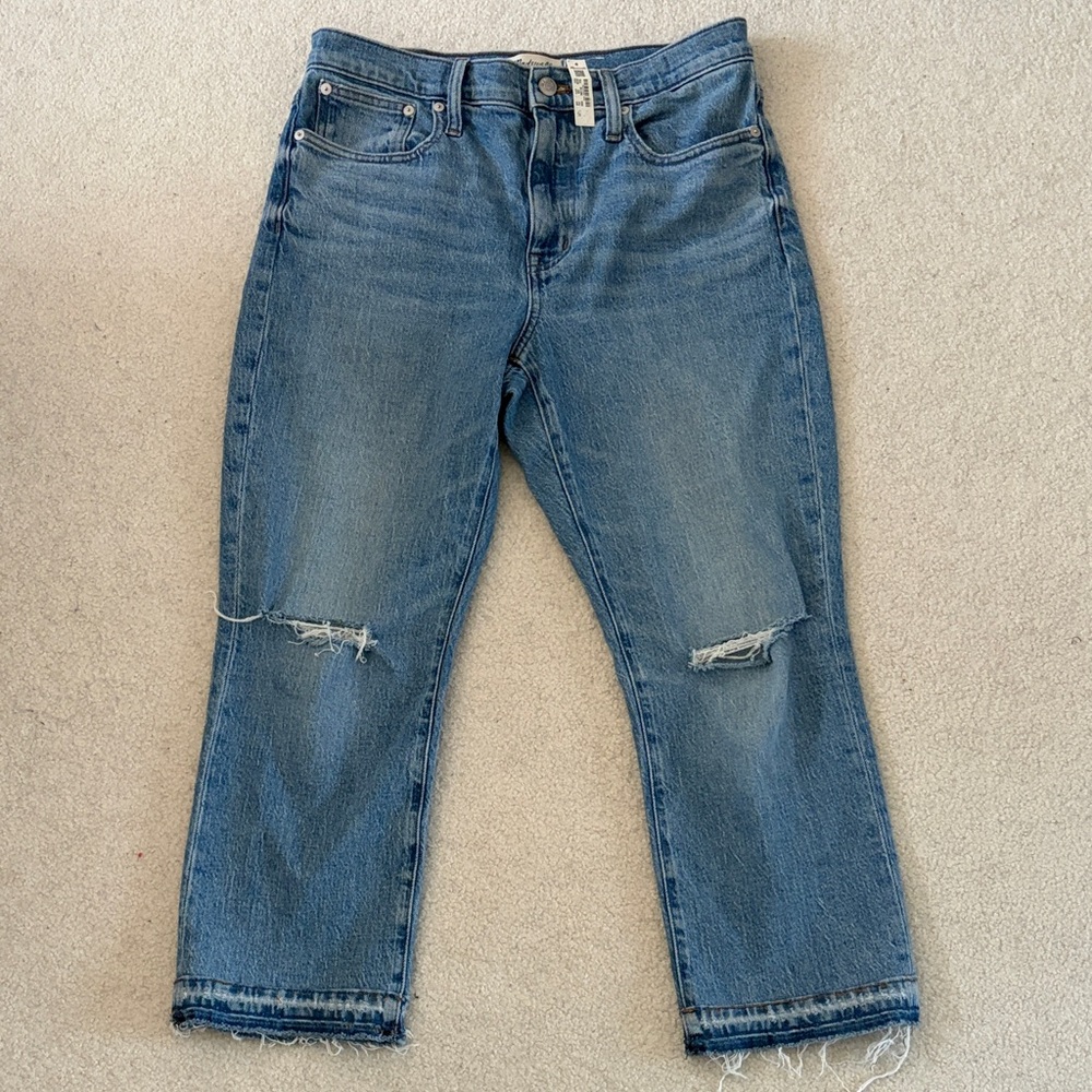 Madewell High-Rise Crop Slim Boyjean, 28petite
